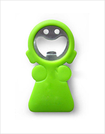 Advertising bottle opener